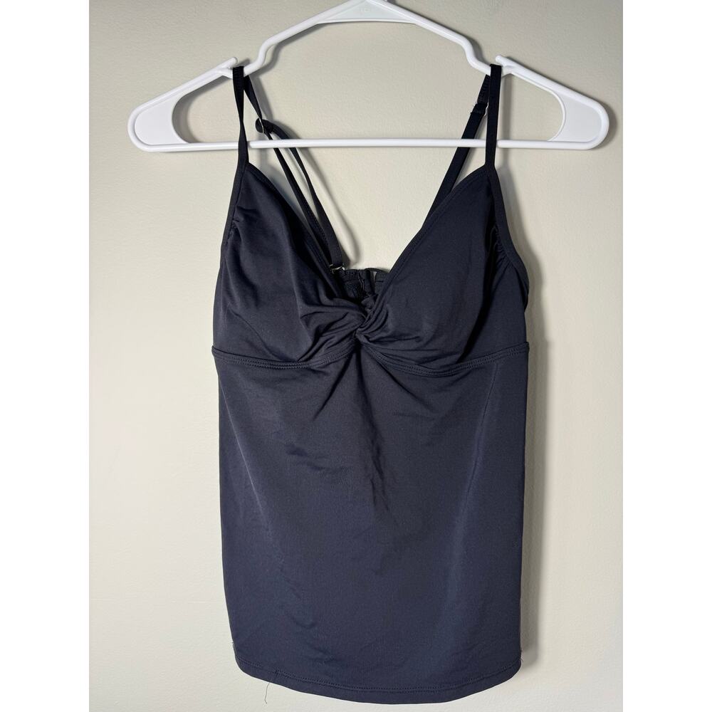 Athleta Women's Black Twist Up Tankini Top Size Small